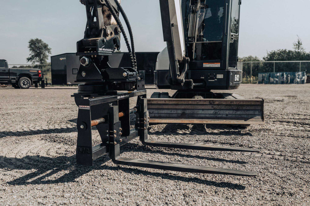 EXCAVATOR MODULAR TILT/ROTATE FORKS - Schweitzer Farms and Sales
