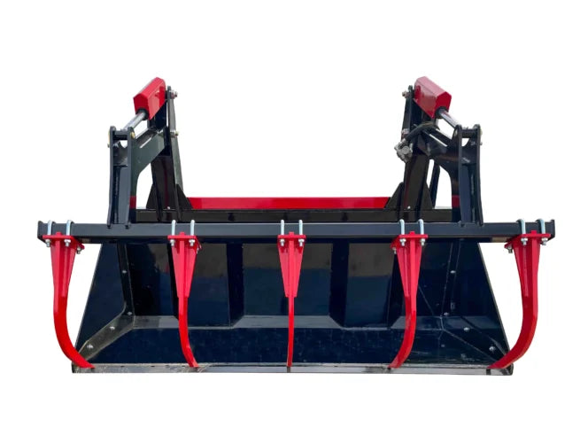 HIGH CAPACITY MATERIAL BUCKET GRAPPLE MESSER ATTACHMENTS