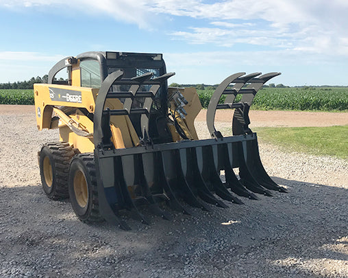 96" ROOT RAKE GRAPPLE WITH TEETH | Schweitzer Farms and Sales