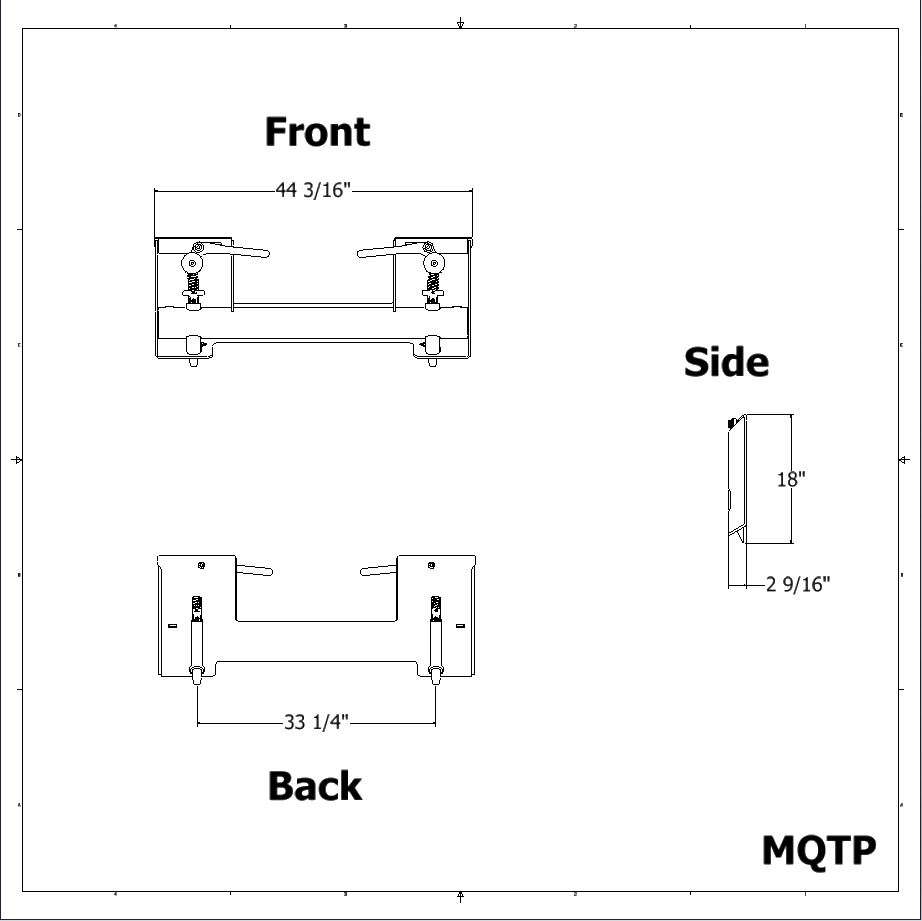 MALE QUICK-TACH PLATE