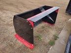 120" SNOW PUSHER WITH BACK DRAG AND RUBBER EDGE MRF