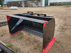 120" SNOW PUSHER WITH BACK DRAG AND RUBBER EDGE MRF
