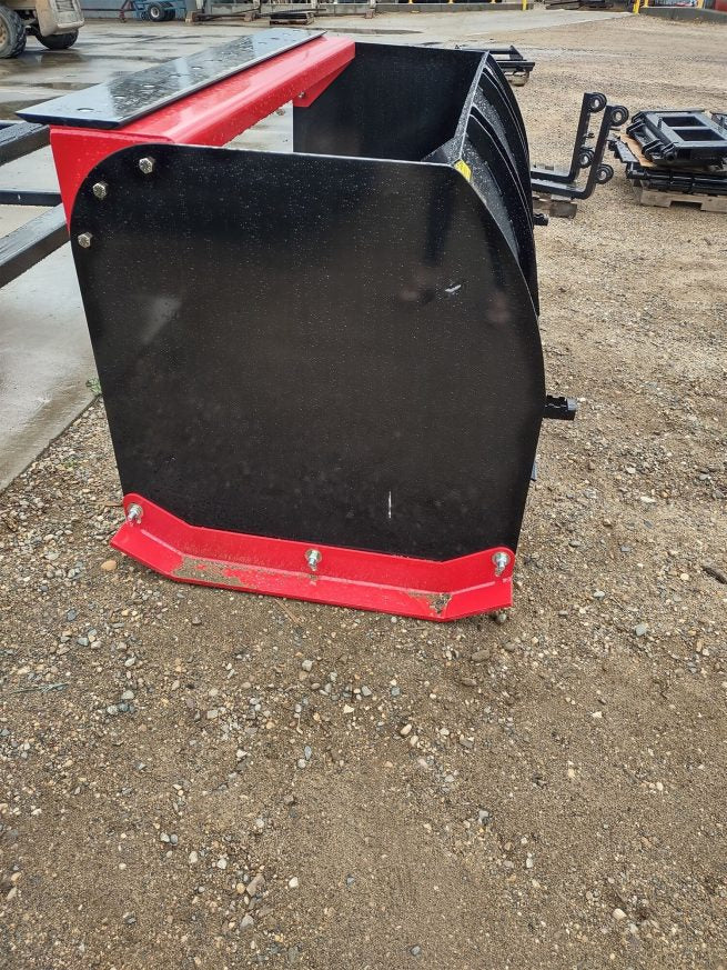 120" SNOW PUSHER WITH BACK DRAG AND RUBBER EDGE MRF