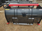 120" SNOW PUSHER WITH BACK DRAG AND RUBBER EDGE MRF