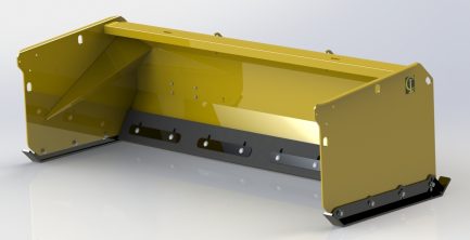 10' SKID STEER SNOW PUSHER WITH BACK DRAG CL FABRICATION