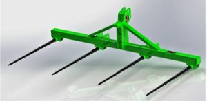 3 POINT HITCH FOUR 102" BALE SPEAR CL FABRICATION