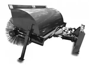 96" X-TREME SKID STEER HYDRAULIC ANGLE BROOM | Schweitzer Farms and Sales