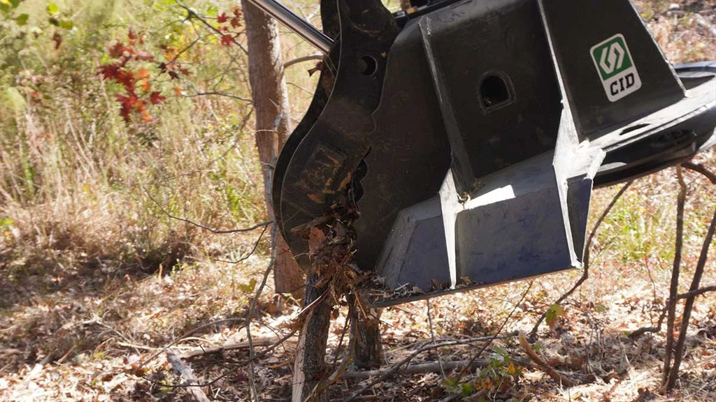 MINI EXCAVATOR TREE REAPER BRUSH CUTTER