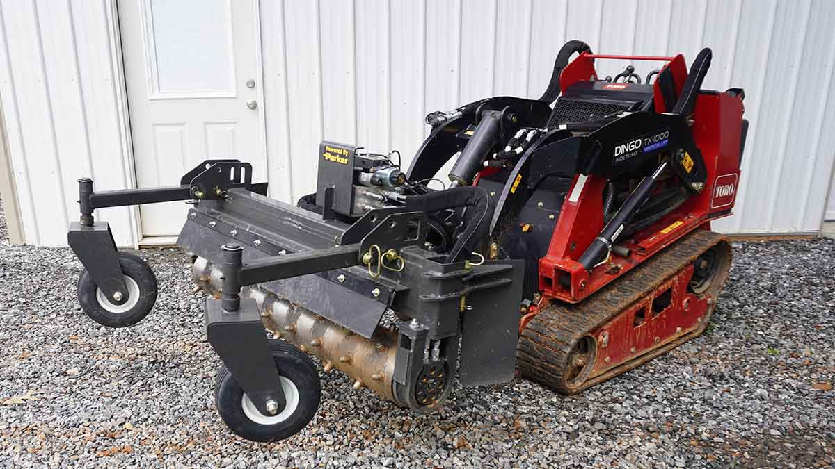 MINI SKID STEER MULTI-PURPOSE POWER RAKE