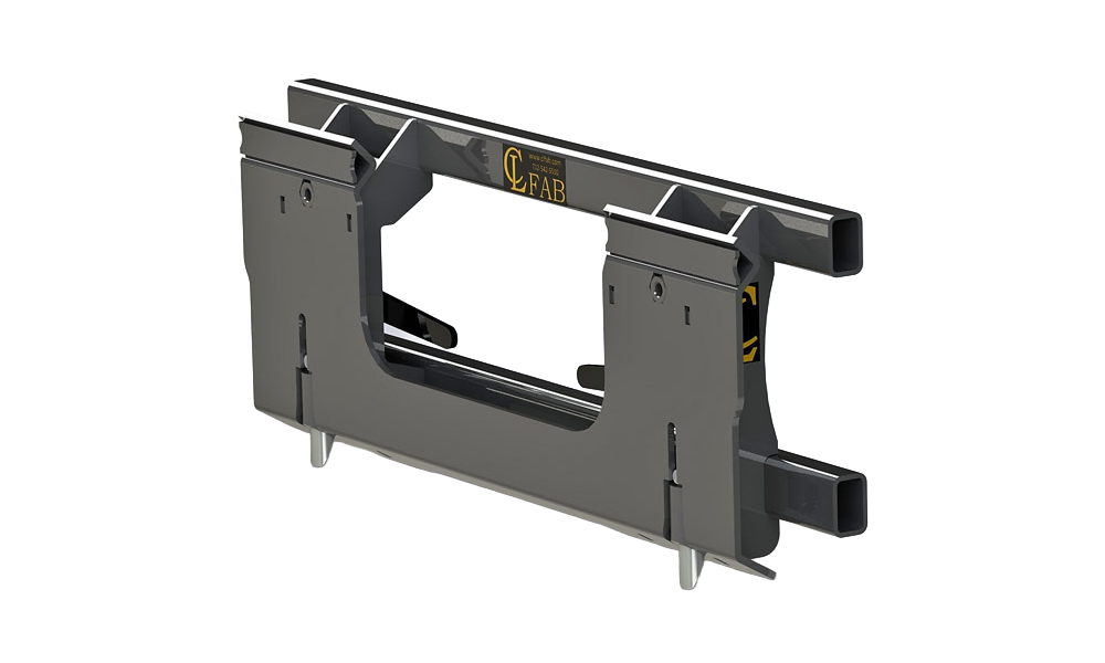 SKID STEER QUICK ATTACH ADAPTER WITH CROSS FRAME