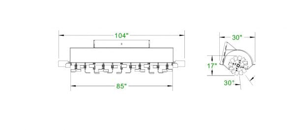 HIGH FLOW 84" ROTARY TILLER | Schweitzer Farms and Sales