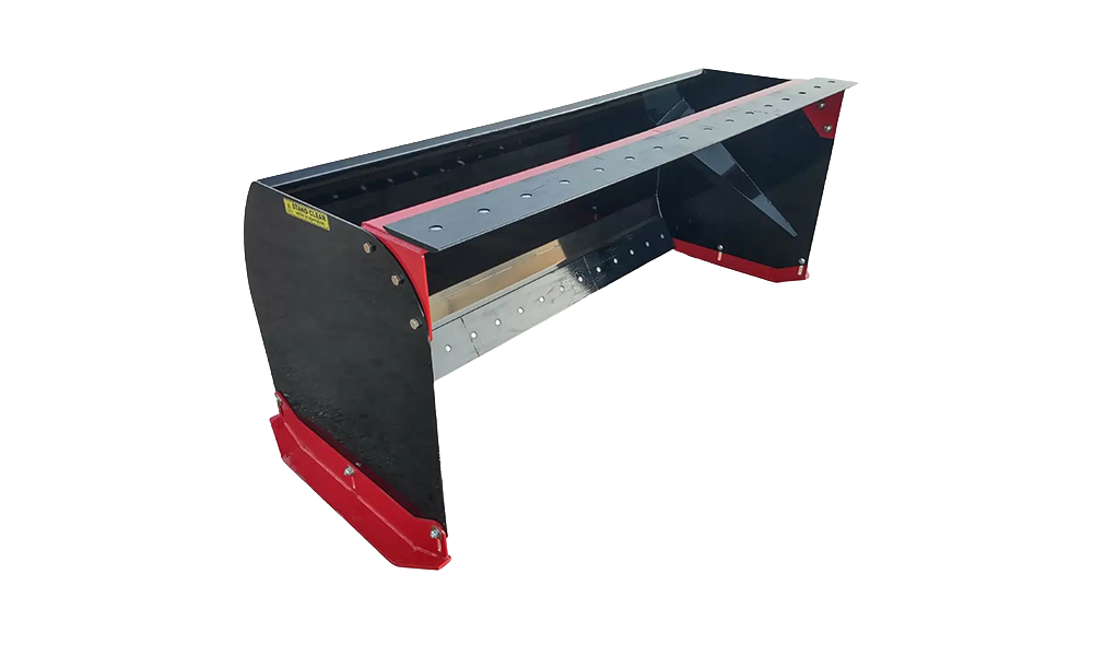 SNOW PUSHER WITH BACK DRAG AND RUBBER EDGE MESSER ATTACHMENTS