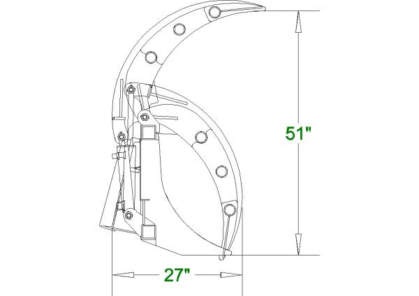 96" ROOT RAKE GRAPPLE WITH TEETH | Schweitzer Farms and Sales